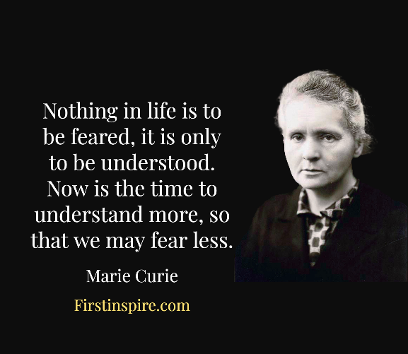 Marie Curie Quotes for motivation. | Firstinspire - Stay Inspired